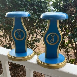 Set of 2 Vintage Hat Stands with “F” Mark
